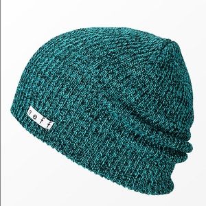 Teal neff beanie with black detailing
